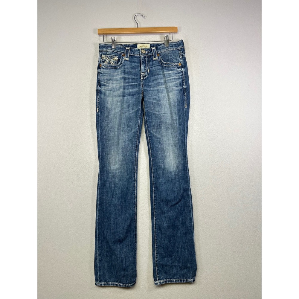 Y2K Western Big Star Women 26XL Blue Maddie Bootcut Heavy Stitch Jeans 5164